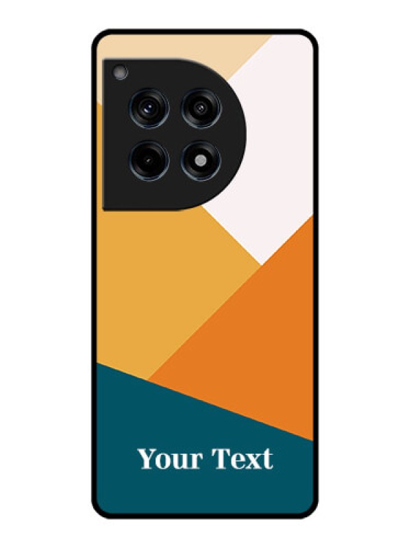 Custom Oneplus 12R 5G Custom Glass Phone Case - Stacked Multi - Colour Design