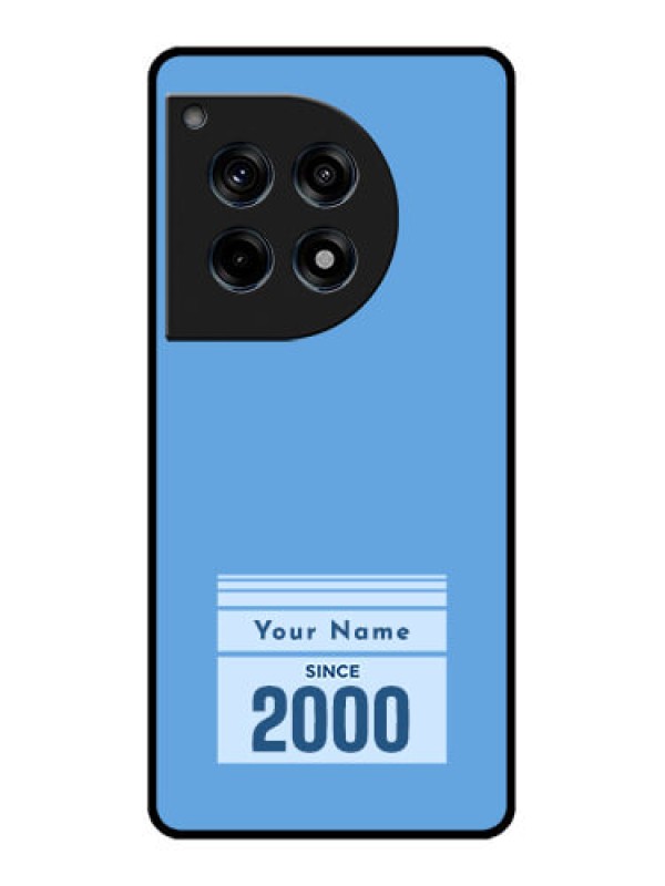Custom Oneplus 12R 5G Custom Glass Phone Case - Custom Year Of Birth Design