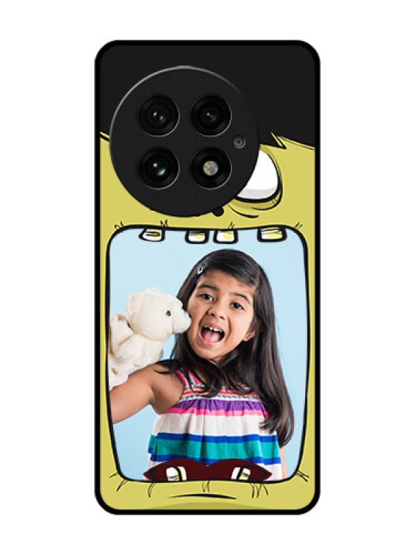 Custom OnePlus 13 5G Custom Glass Phone CaseCartoon Monster Back Case Design