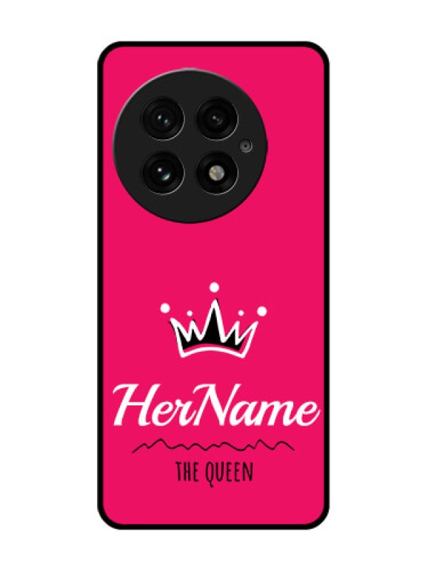 Custom OnePlus 13 5G Custom Glass Phone CaseQueen With Name Design