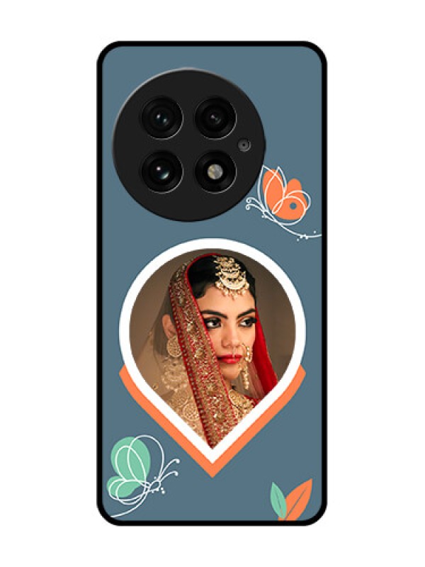 Custom OnePlus 13 5G Custom Glass Phone CaseDroplet Butterflies Design