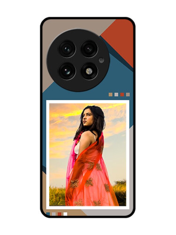 Custom OnePlus 13 5G Custom Glass Phone CaseRetro Color Pallet Design