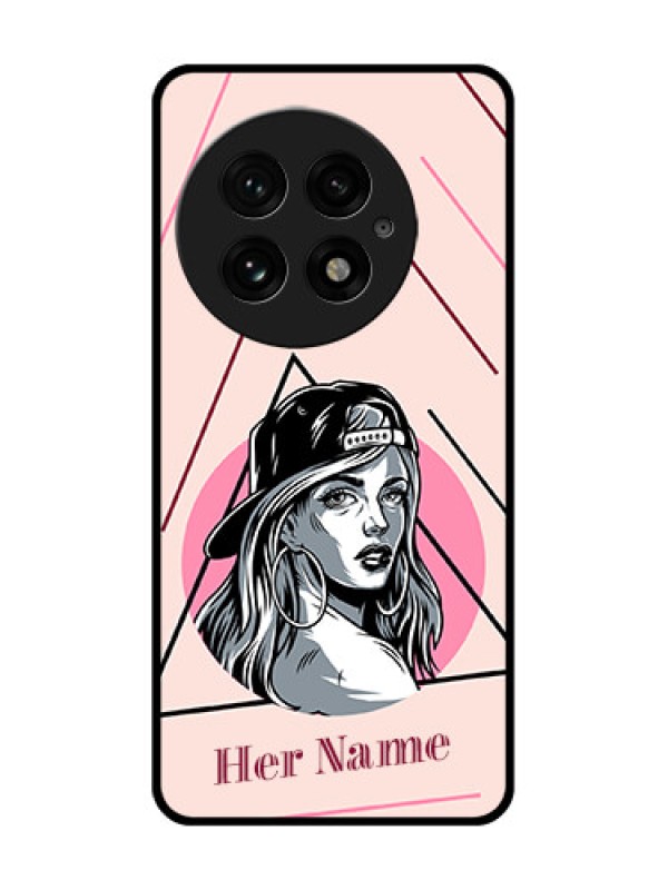 Custom OnePlus 13 5G Custom Glass Phone CaseRockstar Girl Design