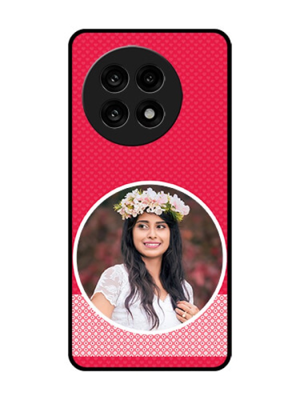 Custom OnePlus 13R 5G Custom Glass Phone Case - Pink Color Pattern Design