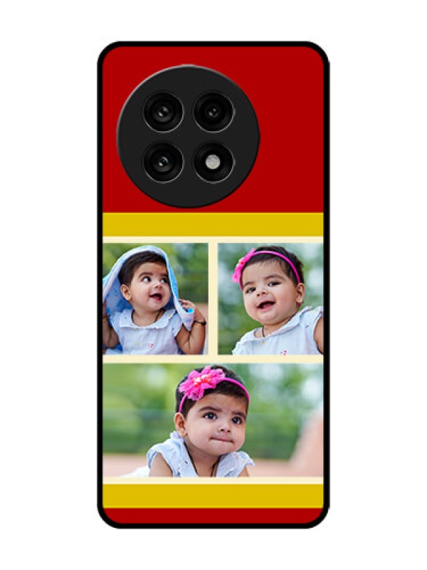 Custom OnePlus 13R 5G Custom Glass Phone Case - Multiple Pic Upload Design