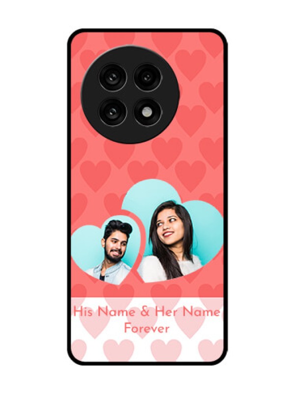 Custom OnePlus 13R 5G Custom Glass Phone Case - Couple Pic Upload Design