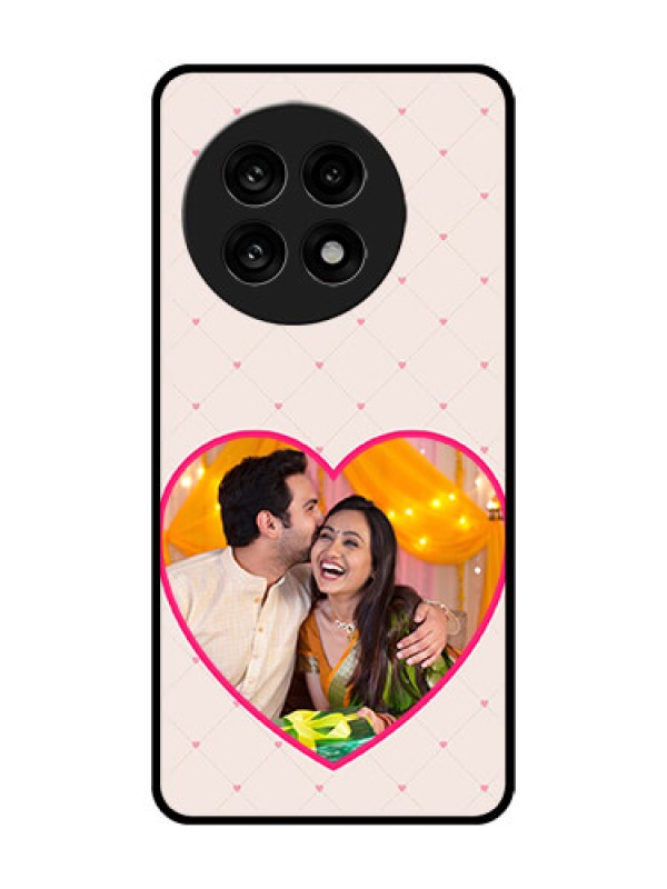 Custom OnePlus 13R 5G Custom Glass Phone Case - Heart Shape Design