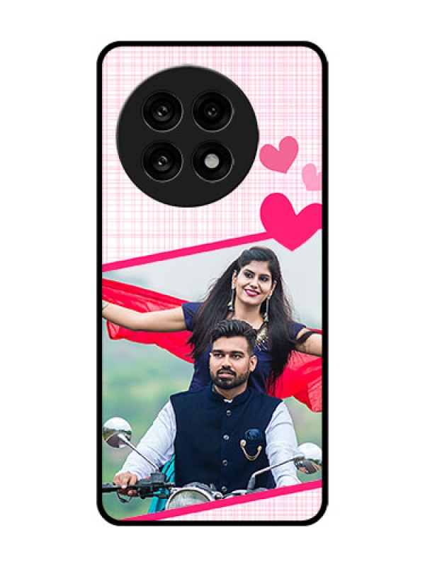 Custom OnePlus 13R 5G Custom Glass Phone Case - Love Shape Heart Design