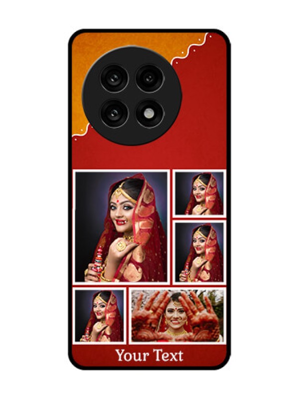 Custom OnePlus 13R 5G Custom Glass Phone Case - Wedding Pic Upload Design