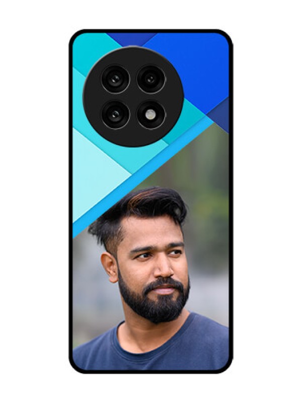 Custom OnePlus 13R 5G Custom Glass Phone Case - Blue Pattern Design
