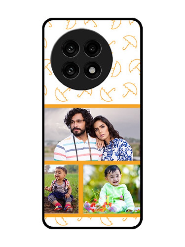 Custom OnePlus 13R 5G Custom Glass Phone Case - Yellow Pattern Design