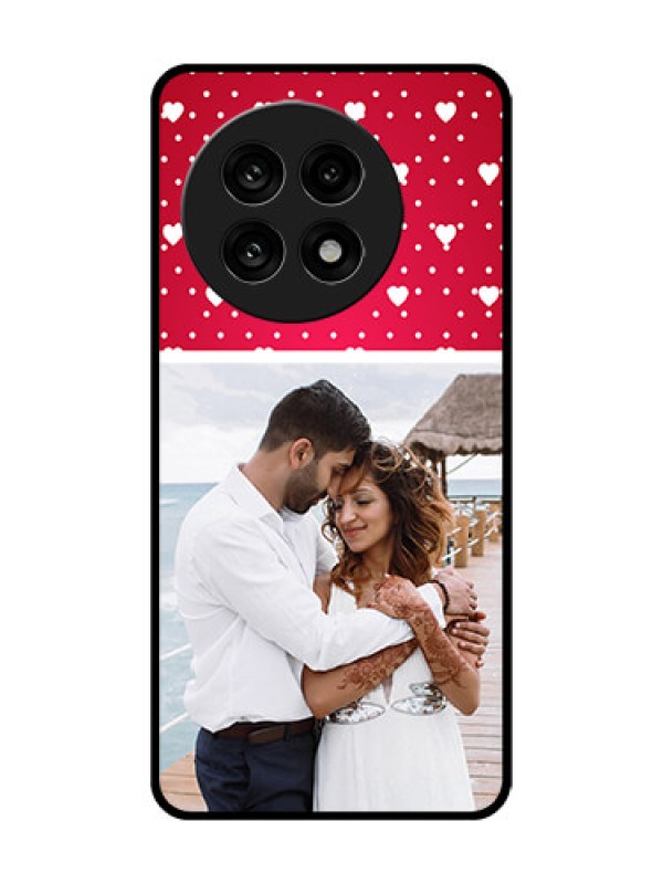 Custom OnePlus 13R 5G Custom Glass Phone Case - Hearts Mobile Case Design