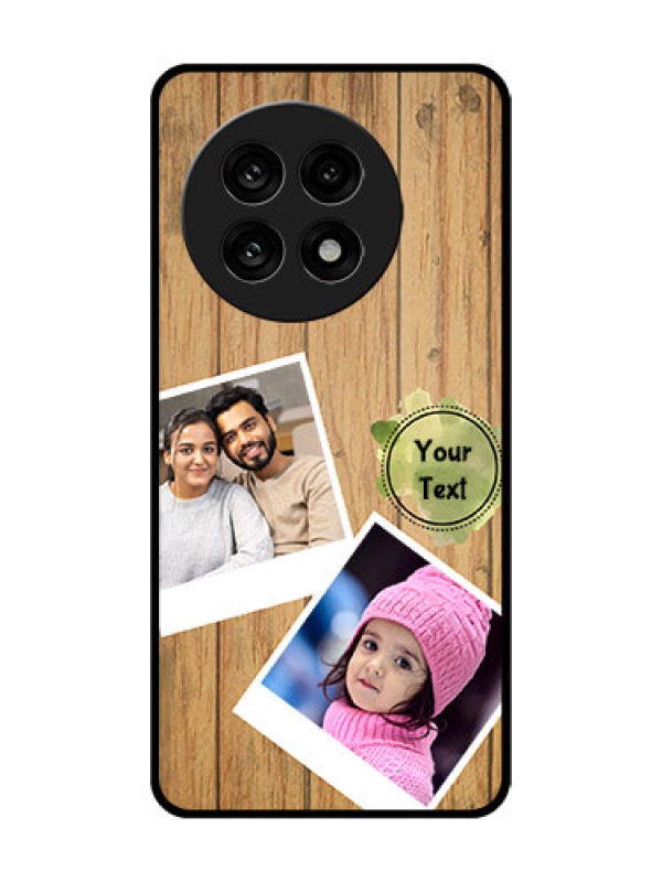 Custom OnePlus 13R 5G Custom Glass Phone Case - Wooden Texture Design