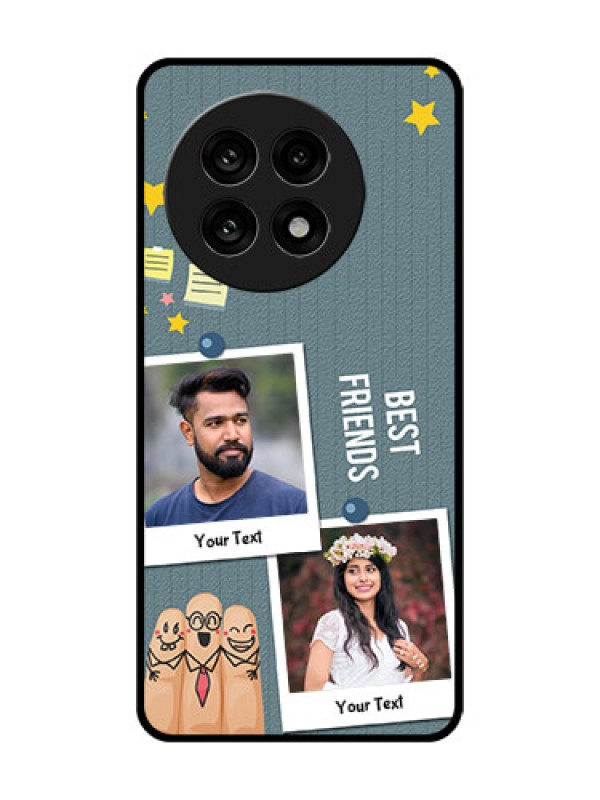 Custom OnePlus 13R 5G Custom Glass Phone Case - Sticky Frames And Friendship Design