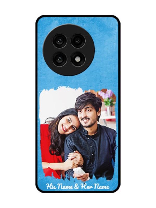 Custom OnePlus 13R 5G Custom Glass Phone Case - Blue Color Vintage Design
