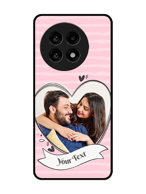 Custom OnePlus 13R 5G Custom Glass Phone Case - Vintage Heart Design