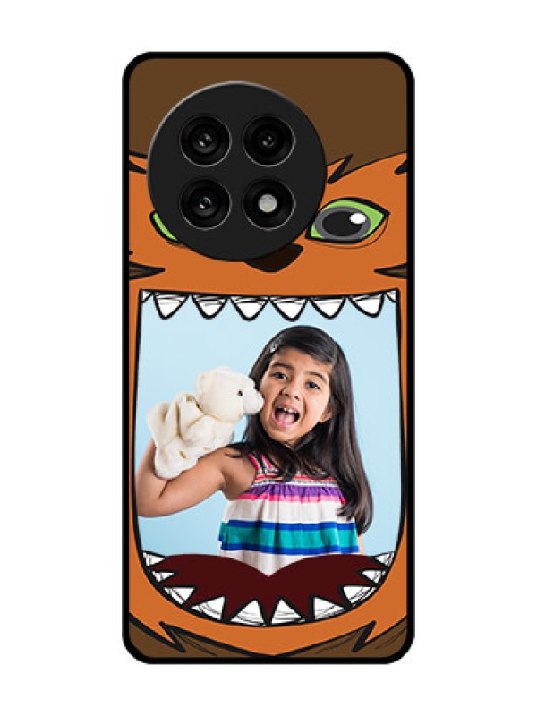 Custom OnePlus 13R 5G Custom Glass Phone Case - Owl Monster Back Case Design