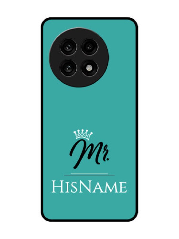 Custom OnePlus 13R 5G Custom Glass Phone Case - Mr With Name Design