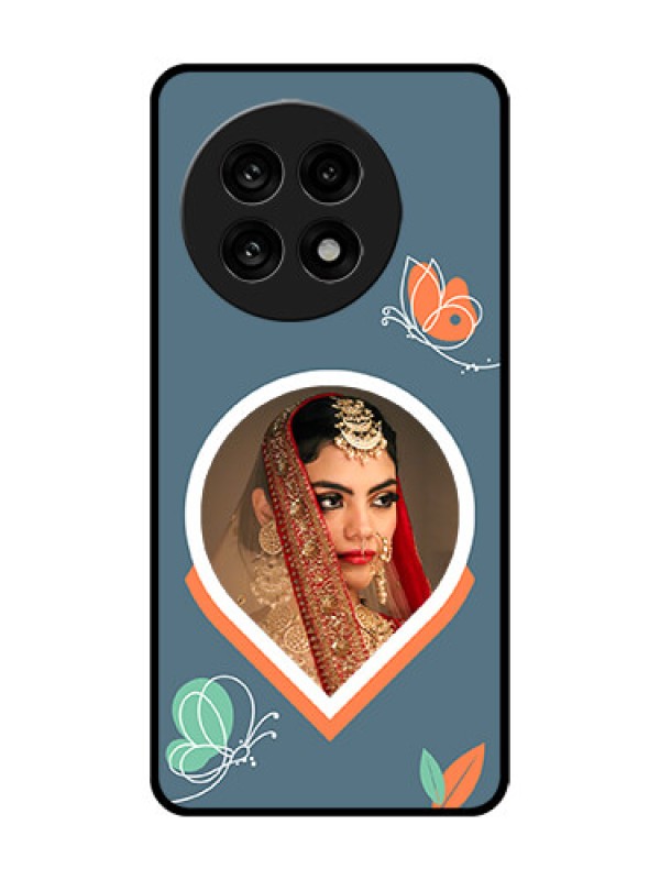 Custom OnePlus 13R 5G Custom Glass Phone Case - Droplet Butterflies Design