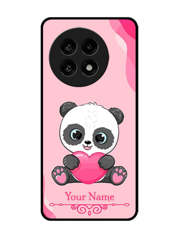 Custom OnePlus 13R 5G Custom Glass Phone Case - Cute Panda Design