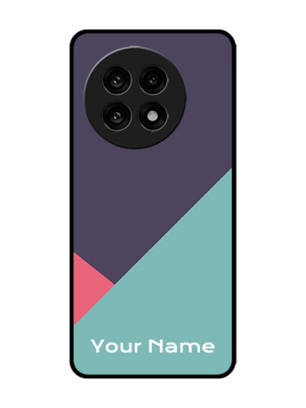 Custom OnePlus 13R 5G Custom Glass Phone Case - Tri Color Abstract Design