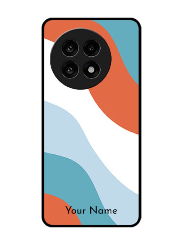 Custom OnePlus 13R 5G Custom Glass Phone Case - Coloured Waves Design