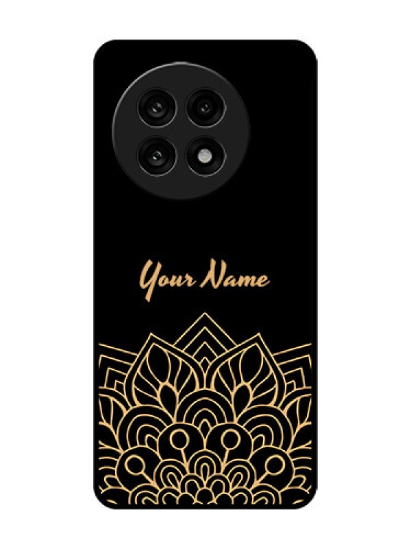 Custom OnePlus 13R 5G Custom Glass Phone Case - Golden Mandala Design