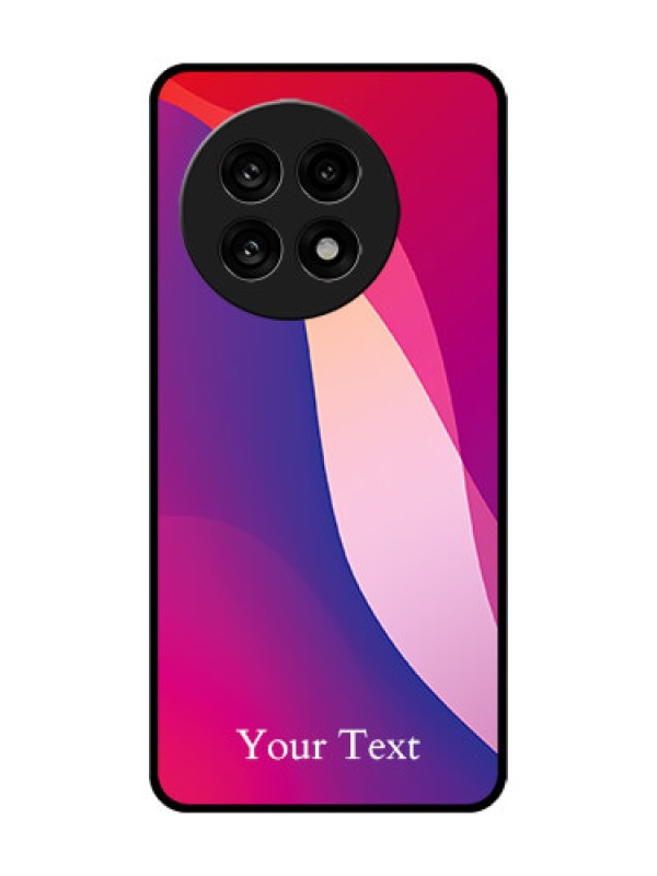 Custom OnePlus 13R 5G Custom Glass Phone Case - Digital Abstract Overlap Design