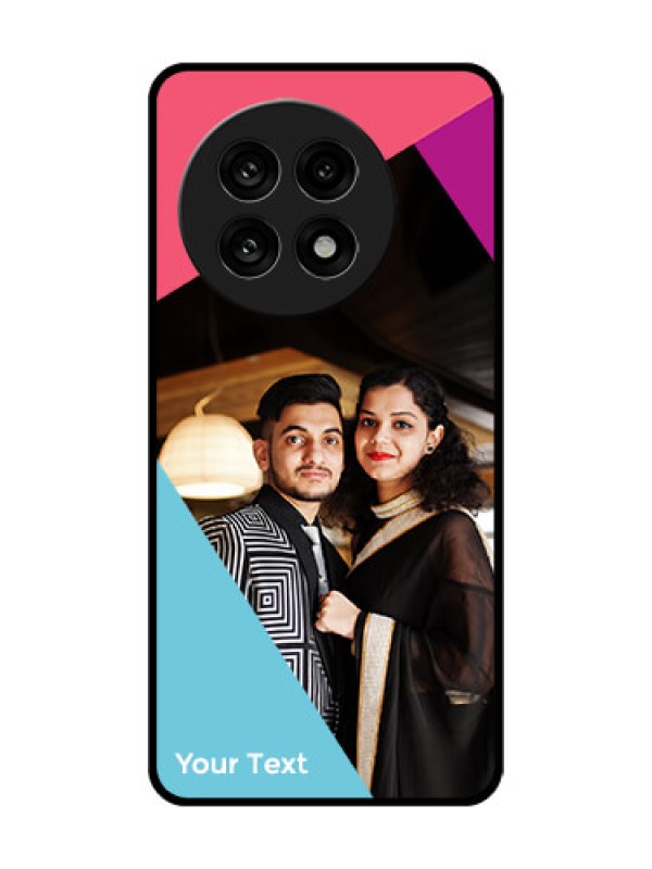 Custom OnePlus 13R 5G Custom Glass Phone Case - Stacked Triple Colour Design