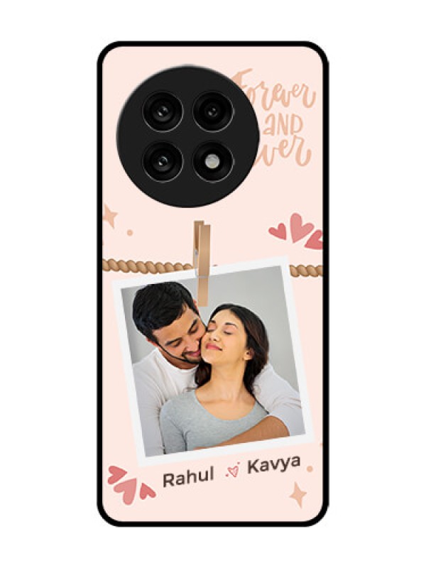 Custom OnePlus 13R 5G Custom Glass Phone Case - Forever And Ever Love Design