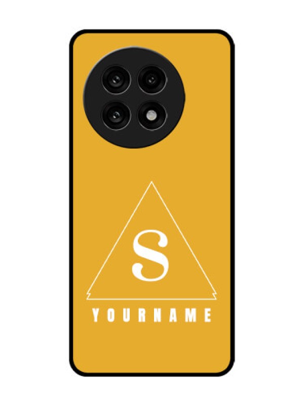 Custom OnePlus 13R 5G Custom Glass Phone Case - Simple Triangle Design