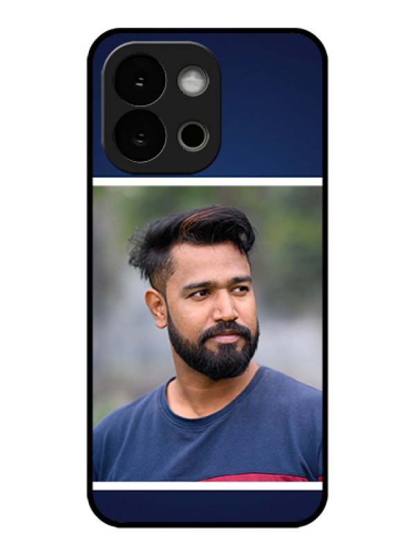 Custom OnePlus 13s 5G Custom Glass Phone Case - Simple Royal Blue Design