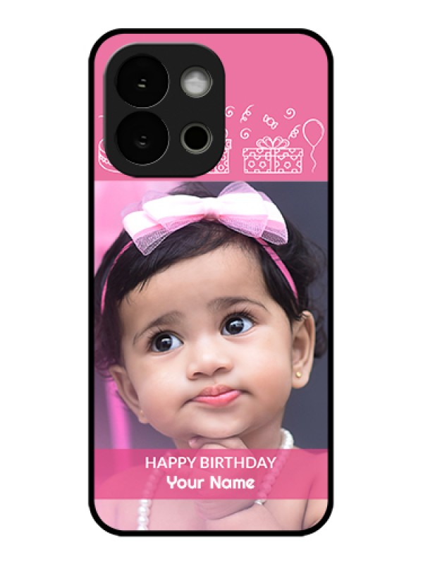 Custom OnePlus 13s 5G Custom Glass Phone Case - With Birthday Line Art Design