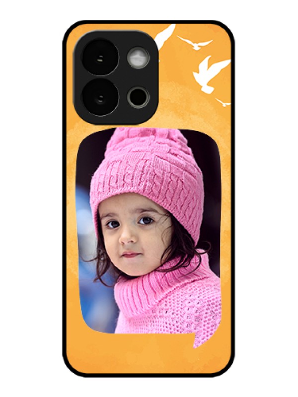 Custom OnePlus 13s 5G Custom Glass Phone Case - Water Color Design With Bird Icons