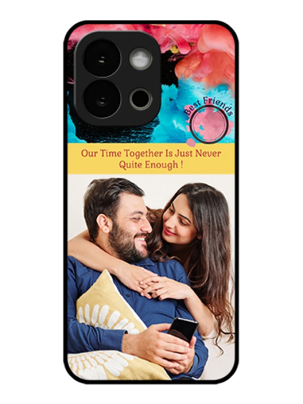 Custom OnePlus 13s 5G Custom Glass Phone Case - Quote With Acrylic Painting Design