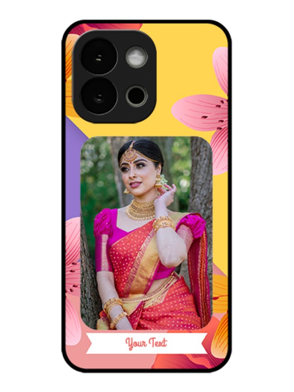 Custom OnePlus 13s 5G Custom Glass Phone Case - 3 Image With Vintage Floral Design
