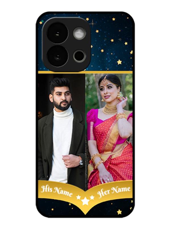 Custom OnePlus 13s 5G Custom Glass Phone Case - Galaxy Stars Backdrop Design