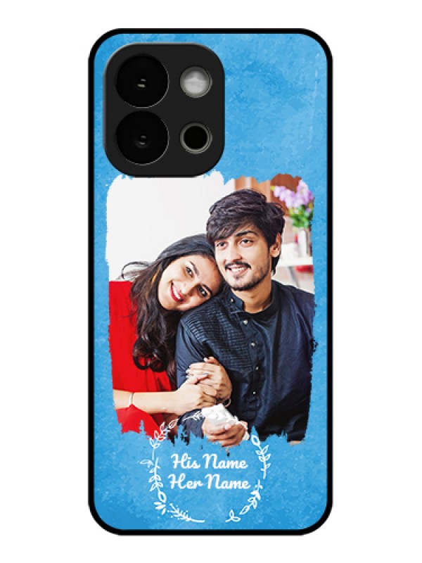 Custom OnePlus 13s 5G Custom Glass Phone Case - Blue Color Vintage Design