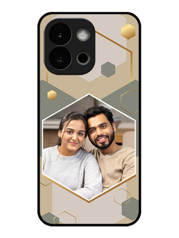 Custom OnePlus 13s 5G Custom Glass Phone Case - Stylish Hexagon Pattern Design