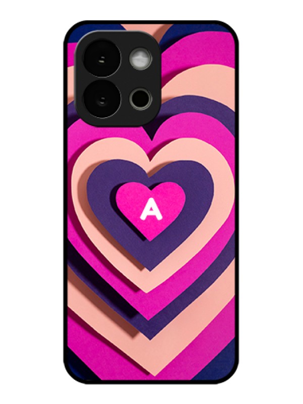 Custom OnePlus 13s 5G Custom Glass Phone Case - Cute Heart Pattern Design