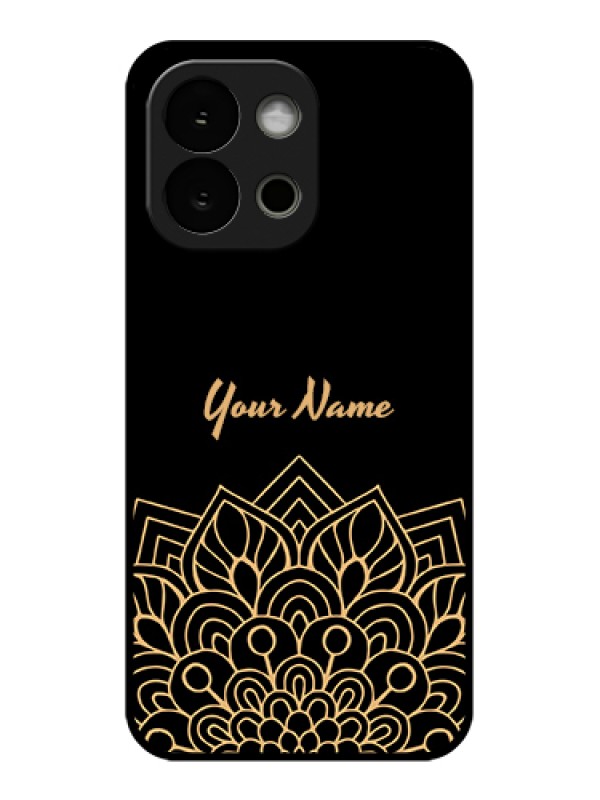 Custom OnePlus 13s 5G Custom Glass Phone Case - Golden Mandala Design