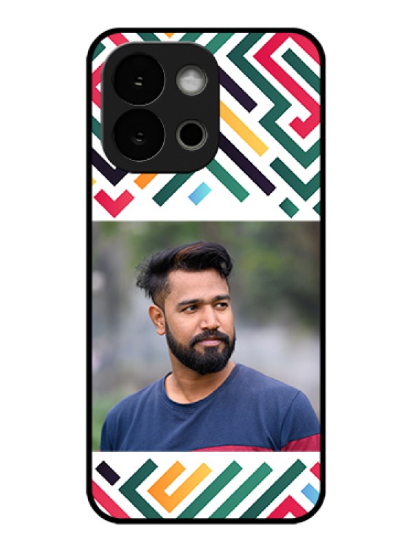 Custom OnePlus 13s 5G Custom Glass Phone Case - Colorful Maze Pattern Design