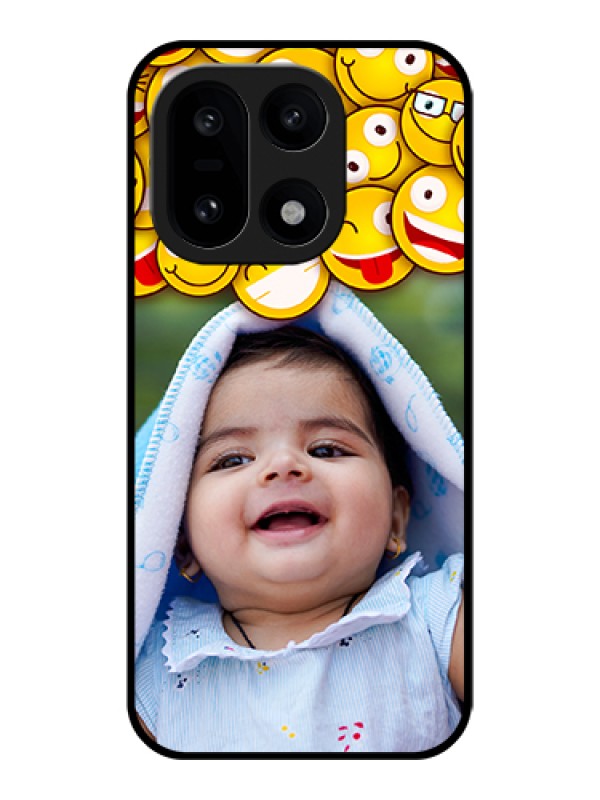 Custom OnePlus 15 5G Custom Glass Phone Case - With Smiley Emoji Design