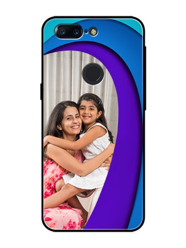 Custom OnePlus 5T Photo Printing on Glass Case  - Simple Pattern Design