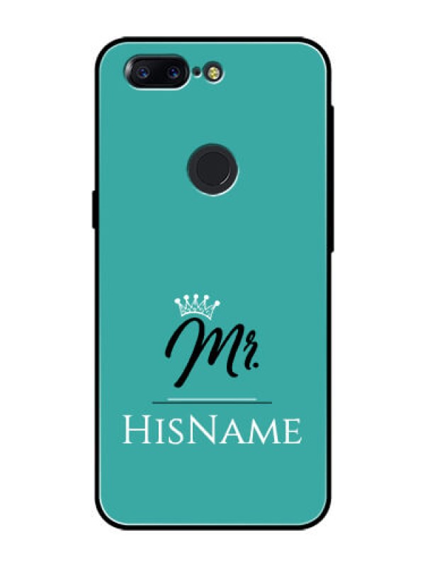 Custom Oneplus 5T Custom Glass Phone Case Mr with Name