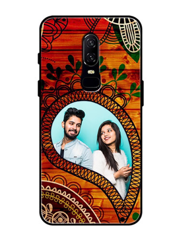 Custom OnePlus 6 Personalized Glass Phone Case  - Abstract Colorful Design