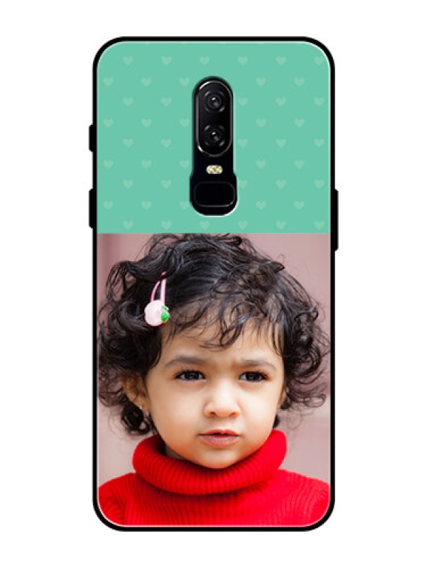 Custom OnePlus 6 Custom Glass Phone Case  - Lovers Picture Design