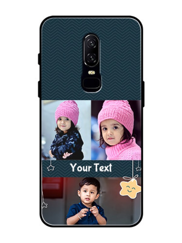 Custom OnePlus 6 Custom Glass Mobile Case  - Hanging Stars Design