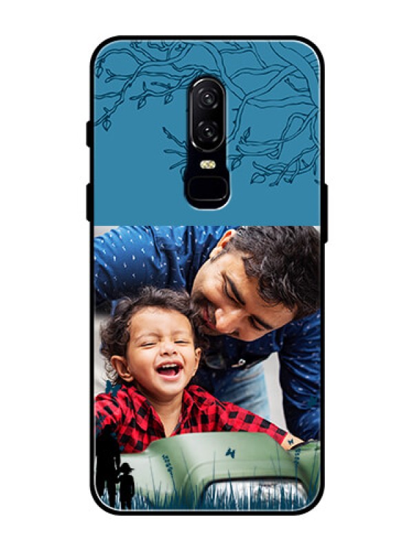 Custom OnePlus 6 Custom Glass Mobile Case  - Best dad design 