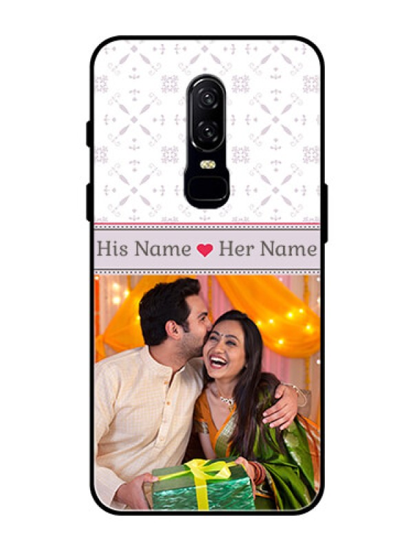 Custom OnePlus 6 Custom Glass Mobile Case  - with Photo and Ethnic Design